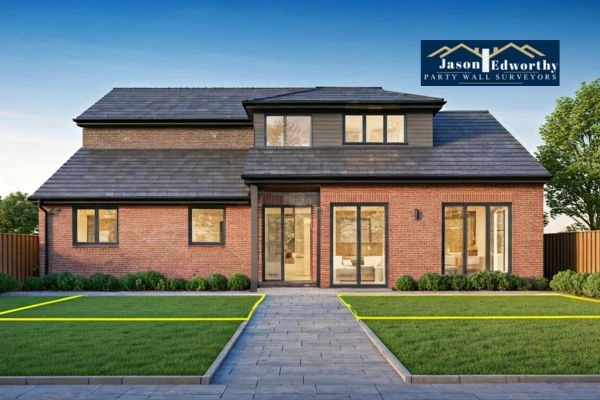 Home extension focusing on boundary line West Bromwich East