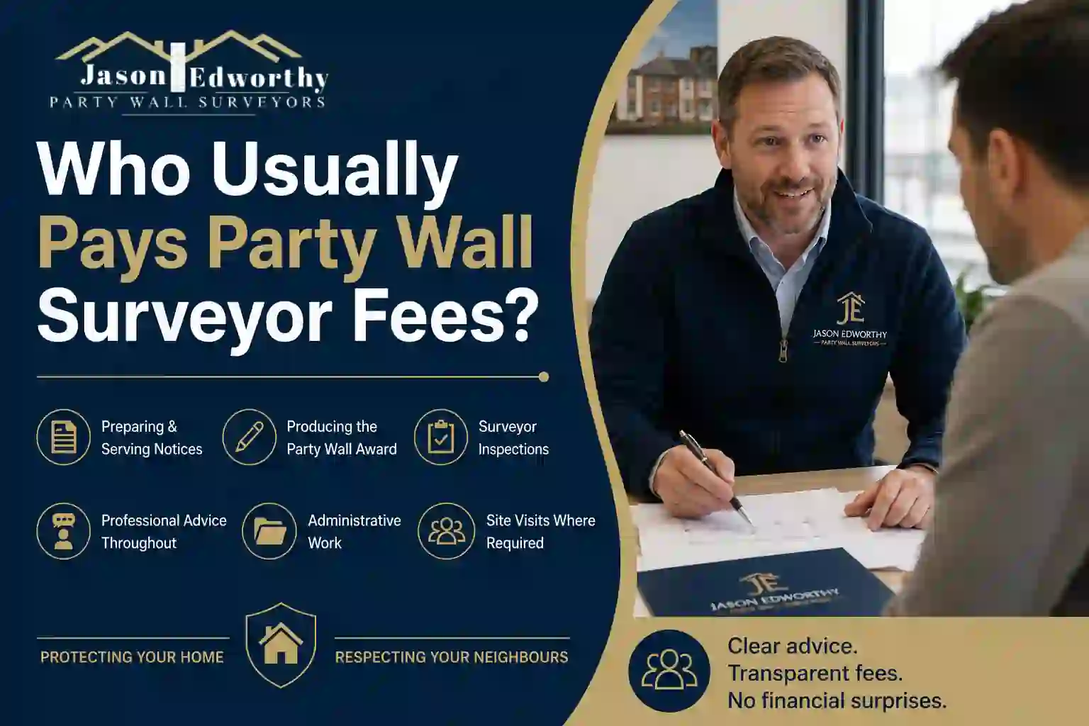 Who Usually Pays Party Wall Surveyor Fees West Bromwich East?